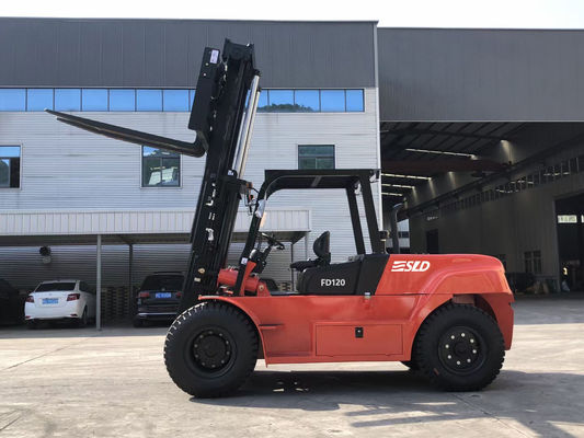 FD150 Camión de montacargas diésel de 15 toneladas Yuchay Motor manejo de contenedores de mástil de 4,0 g