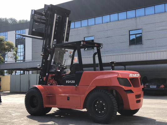 Elevadora elevadora de carga pesada de gran capacidad con centro de carga de 600 mm y tipo de dirección de la rueda delantera o trasera