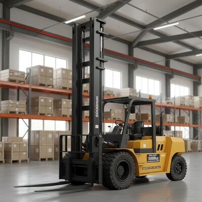 5000mm Mast Lifting Height Heavy Lift Forklift Rated Capacity 16000kgs Electric Diesel Gasoline Power Source Heavy Load Handling Equipment