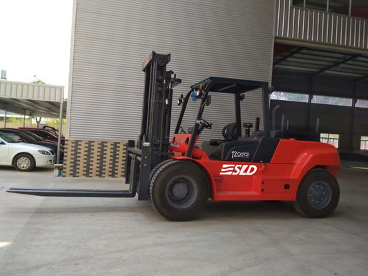 Palo de FD120 3000m m que levanta 12000kgs 12 Ton Heavy Fork Lift Truck