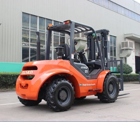 palo triple 5k 2.5t 2,5 Ton Rough Terrain Forklift de 4500m m