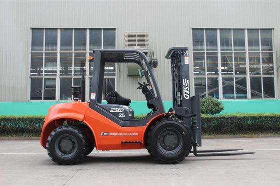 palo triple 5k 2.5t 2,5 Ton Rough Terrain Forklift de 4500m m