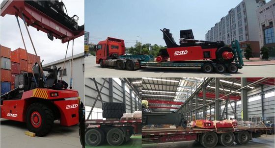 Yarda terminal que apila el apilador 45tons del alcance del envase