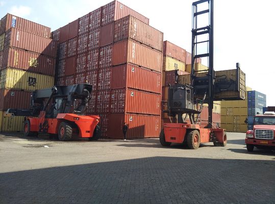 Controlador vacío del envase de la carretilla elevadora logística de la yarda 9000kgs 9t