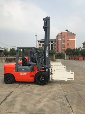 palo de los 6m que levanta la máquina de 8k 4 Ton Pallet Diesel Forklift Truck