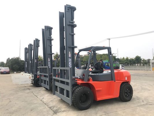 FD70 los 6m 7 triples libres llenos de Ton Diesel Forklift Truck With