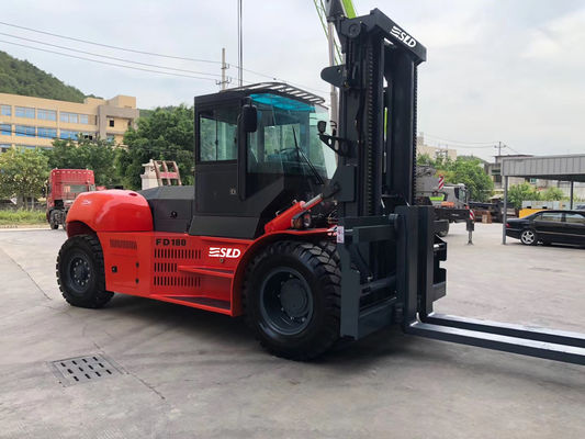 libras 18 de la TONELADA FD180 del palo 36000 de los 3.5m de máquina resistente de la carretilla elevadora
