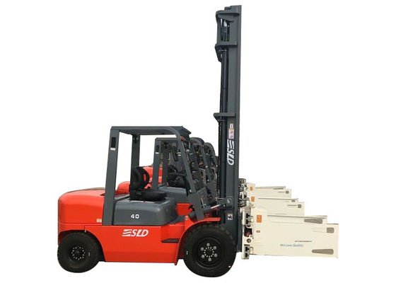 palo de los 6m que levanta la máquina de 8k 4 Ton Pallet Diesel Forklift Truck