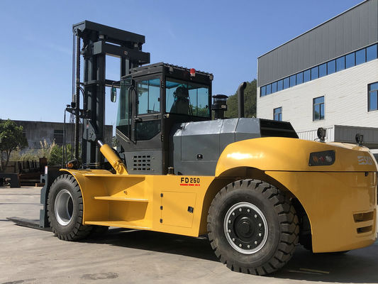 Envase pesado de la carretilla elevadora de la elevación del motor de Weichai que maneja color amarillo rojo anaranjado