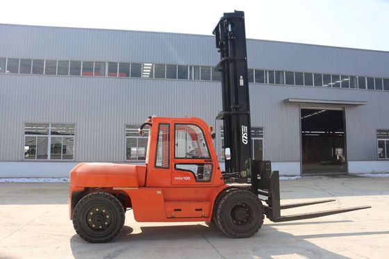 10 toneladas de la carga clasificada de ISUZU Engine Diesel Forklift 600m m de centro de la carga