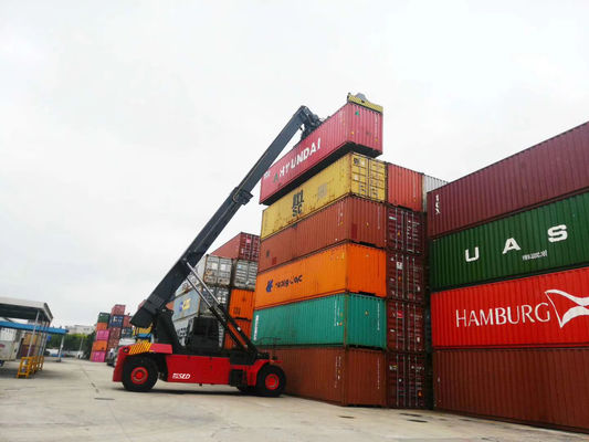 Cummins Engine 45 puertos de envío de Ton Container Reach Stacker For