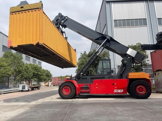 apilador del alcance de la carretilla elevadora del envase 45T con Cummins Engine
